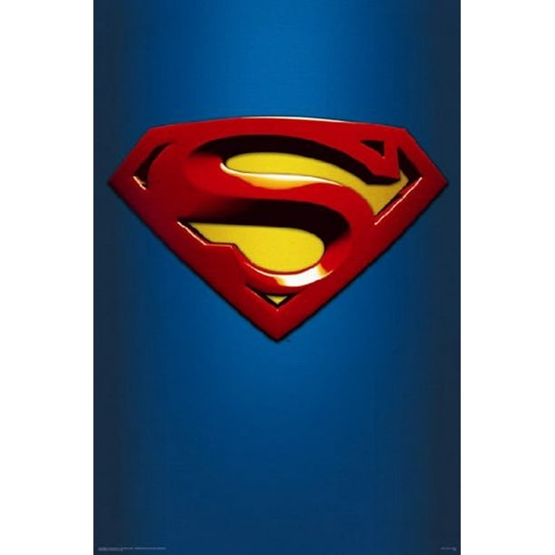 Superman Badge Logo Poster Superhero Cinema Film Photo Character Picture Print